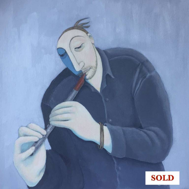 The Penny Whistle Player -SOLD - Joanna powell