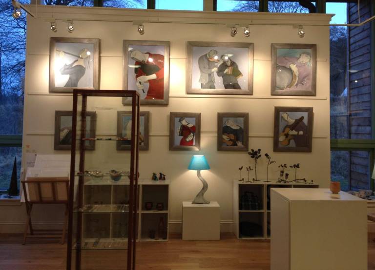 exhibition at Whitmuir Gallery and organic farm, Lamancha, Scottish Borders - Joanna powell
