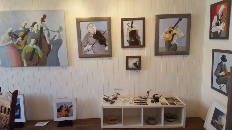 exhibition at Flat Cat Gallery, Lauder, Scottish Borders - Joanna powell