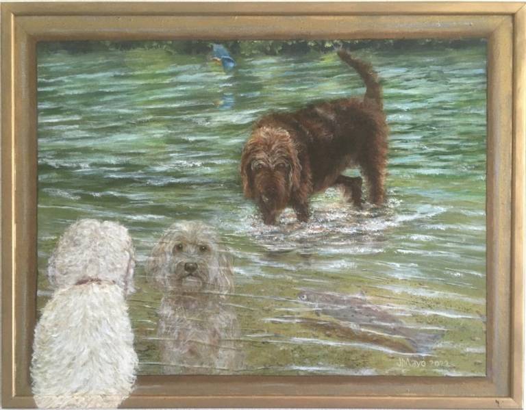 Eddie and Freddy with Kingfisher - John Mayo