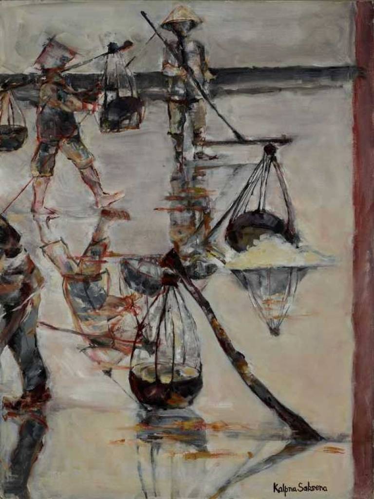 Vietnamese Salt-fields 1 - Kalpna Saksena