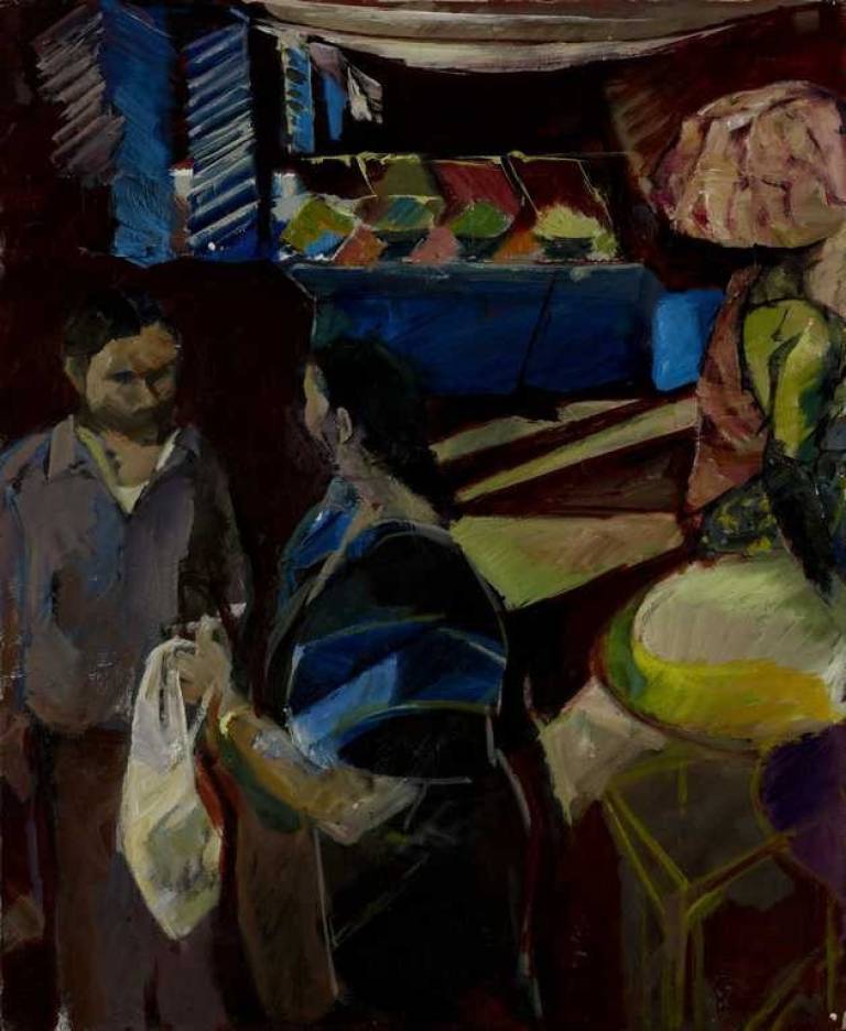 Diptych : Market - Kalpna Saksena