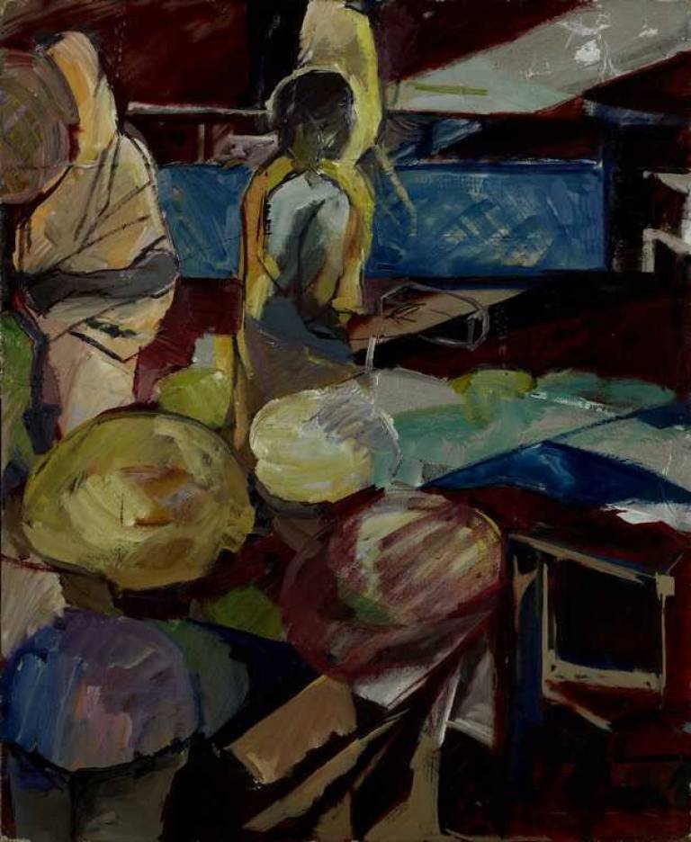 Diptych: Market 2 - Kalpna Saksena
