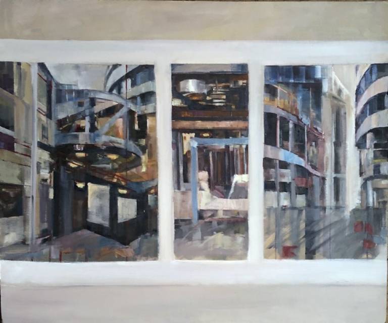 Marble Arch Construction- Triptych - Kalpna Saksena