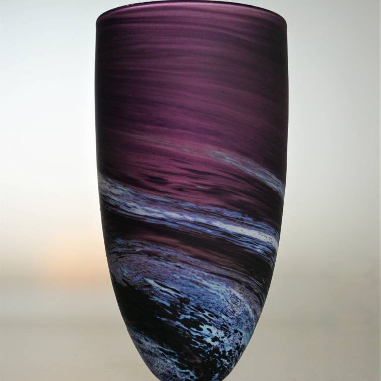 Purple Tall Seaspray Bowl