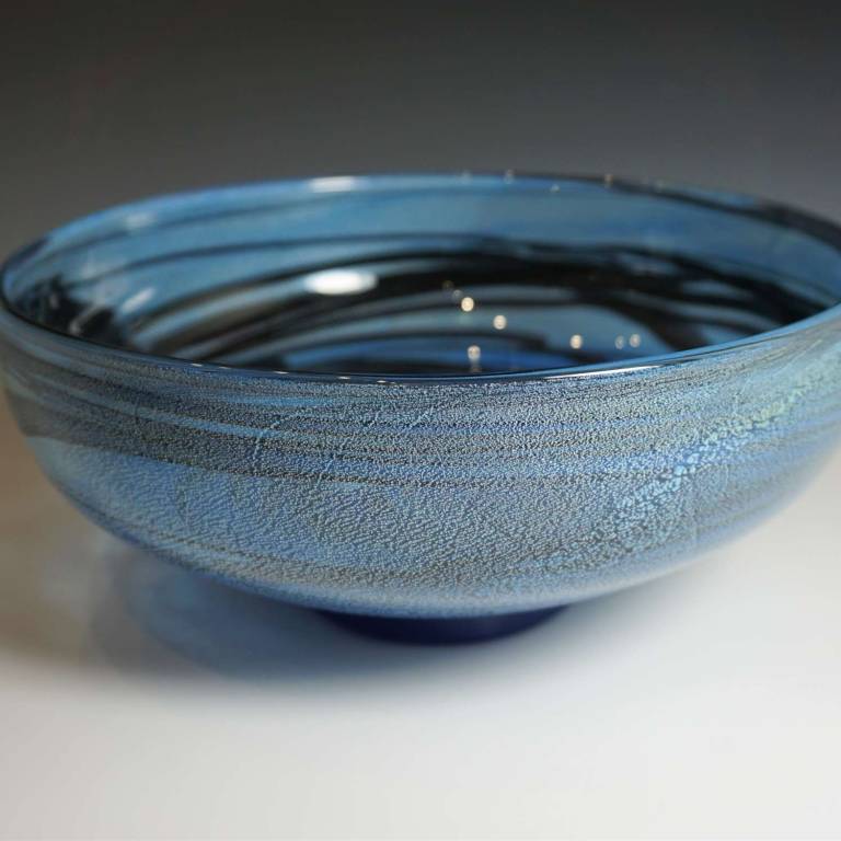 Medium Blue Radial Bowl