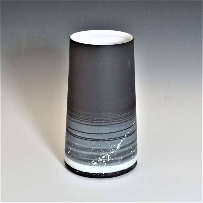 Black Porcelain Large Vase
