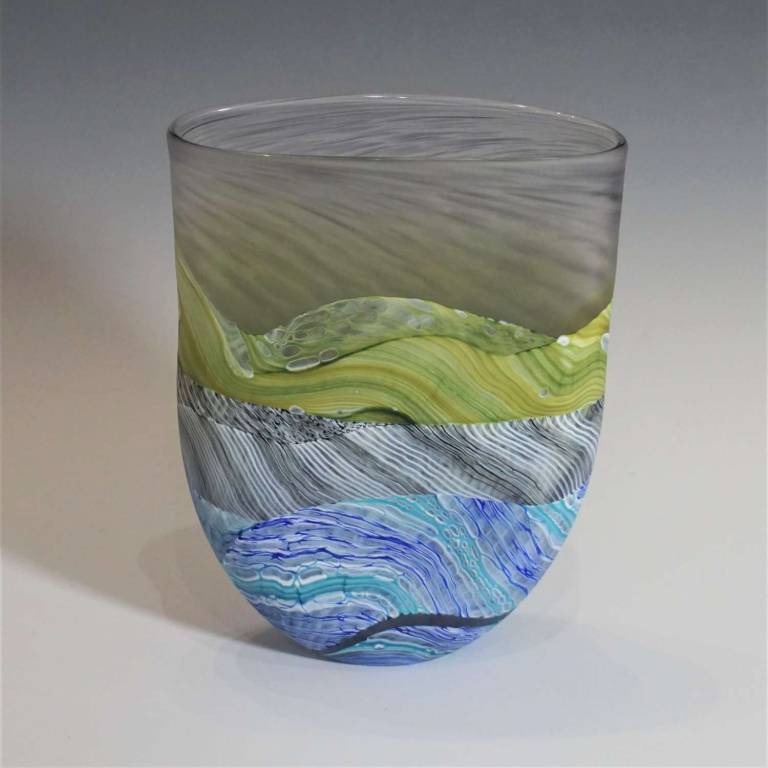 Small Flat Grey Skies Vase