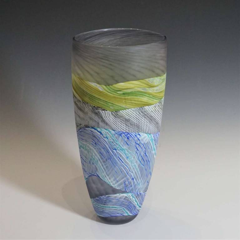 Medium Tall Grey Skies Vase