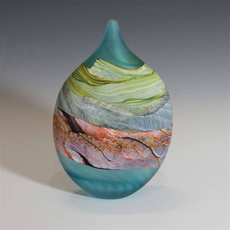 Small Teardrop Flint Vase